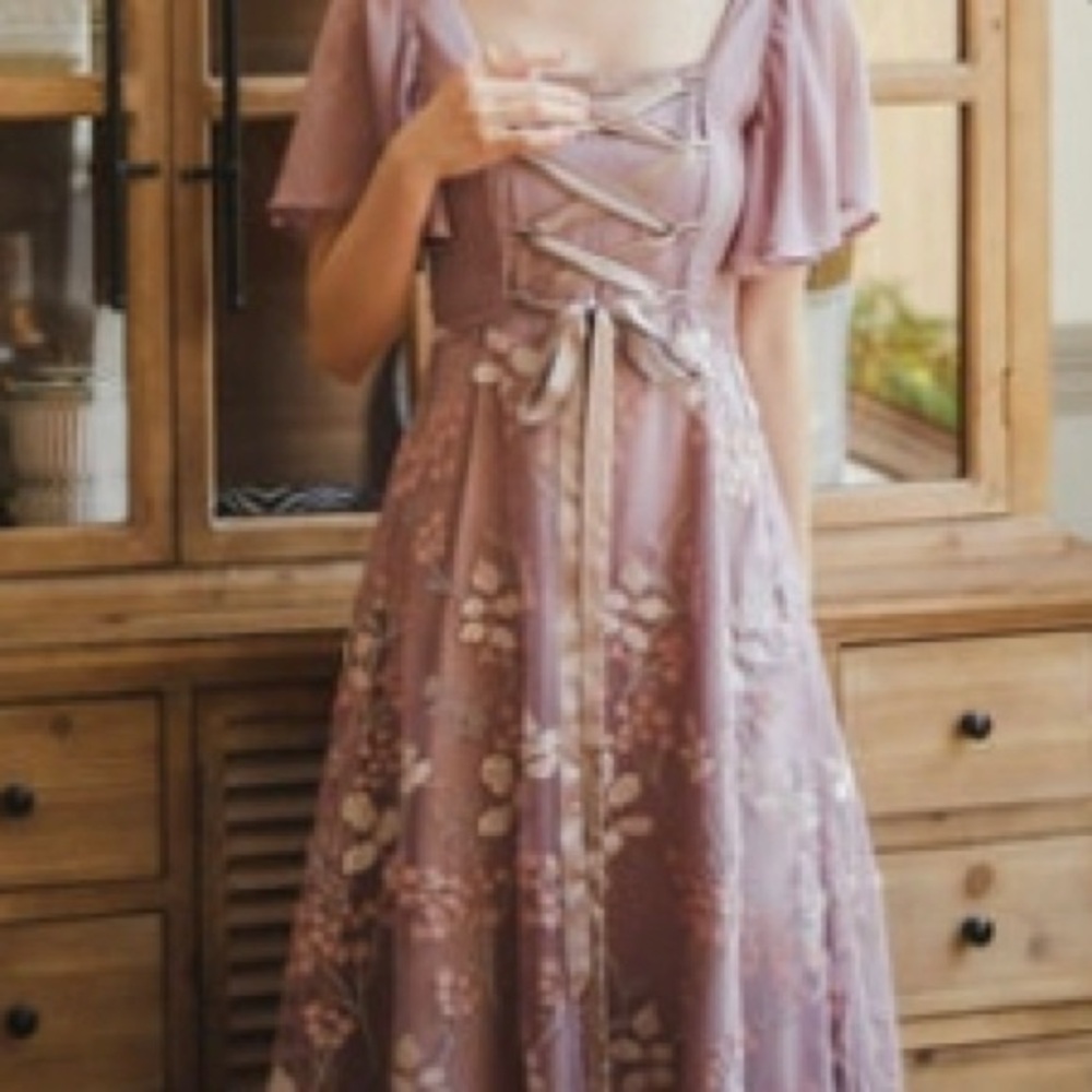 Custom Elegant Purple Fairy Dress